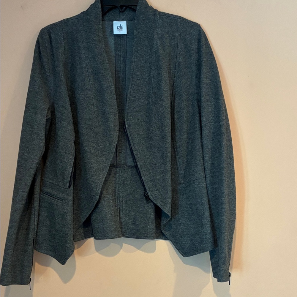 Gray Open Front Blazer - image 1
